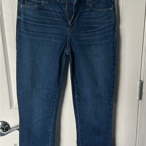 PAIGE Dark Blue Straight Leg Jeans